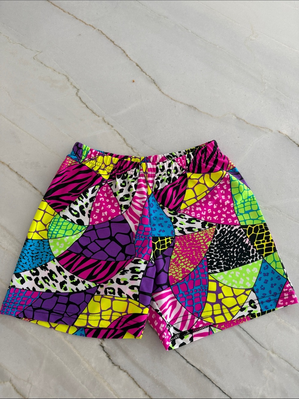 Neon colors Athletic Shorts- 80s disco vibes!